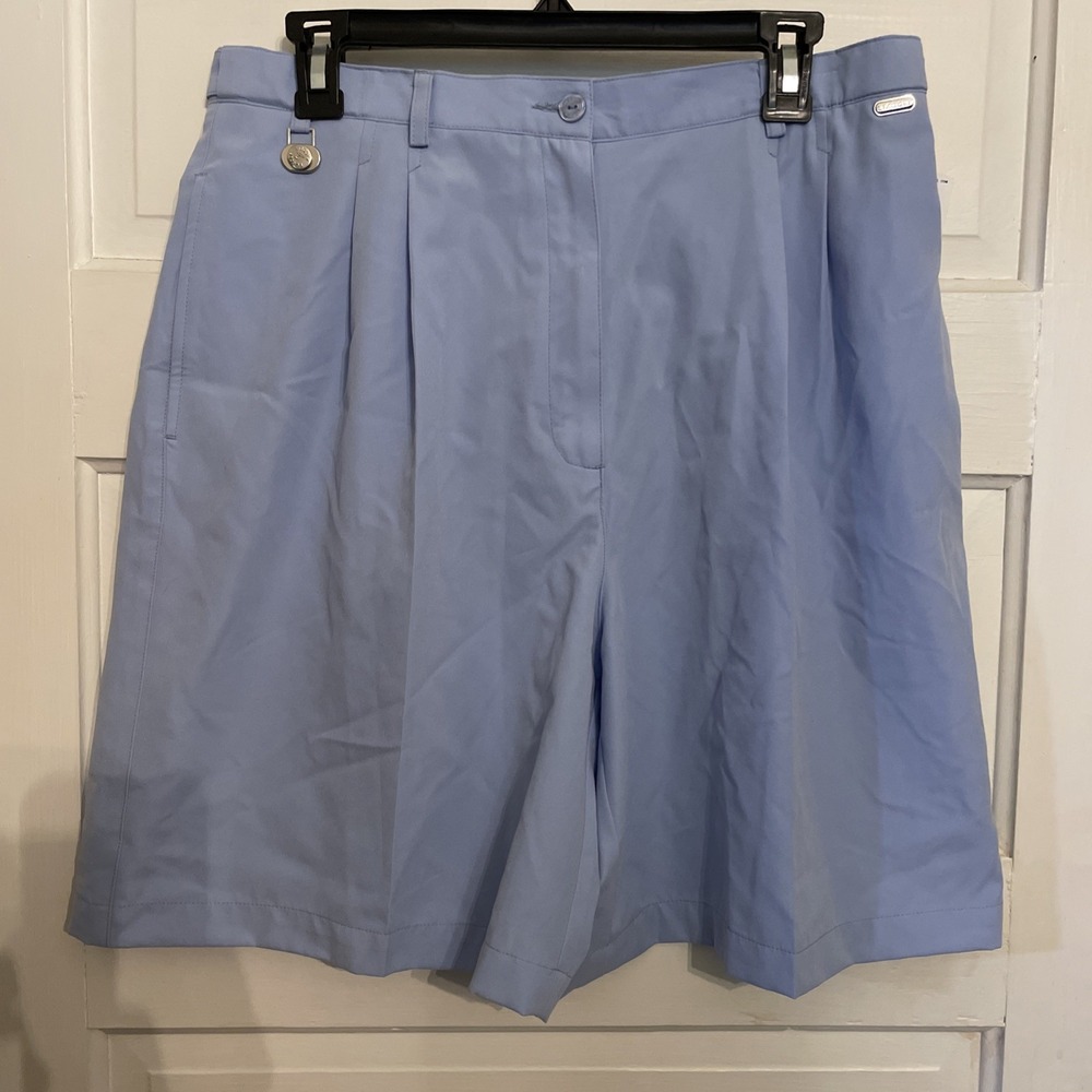 LizGolf Liz Claiborne Periwinkle 14 Golf Shorts W Attached Ball Marker